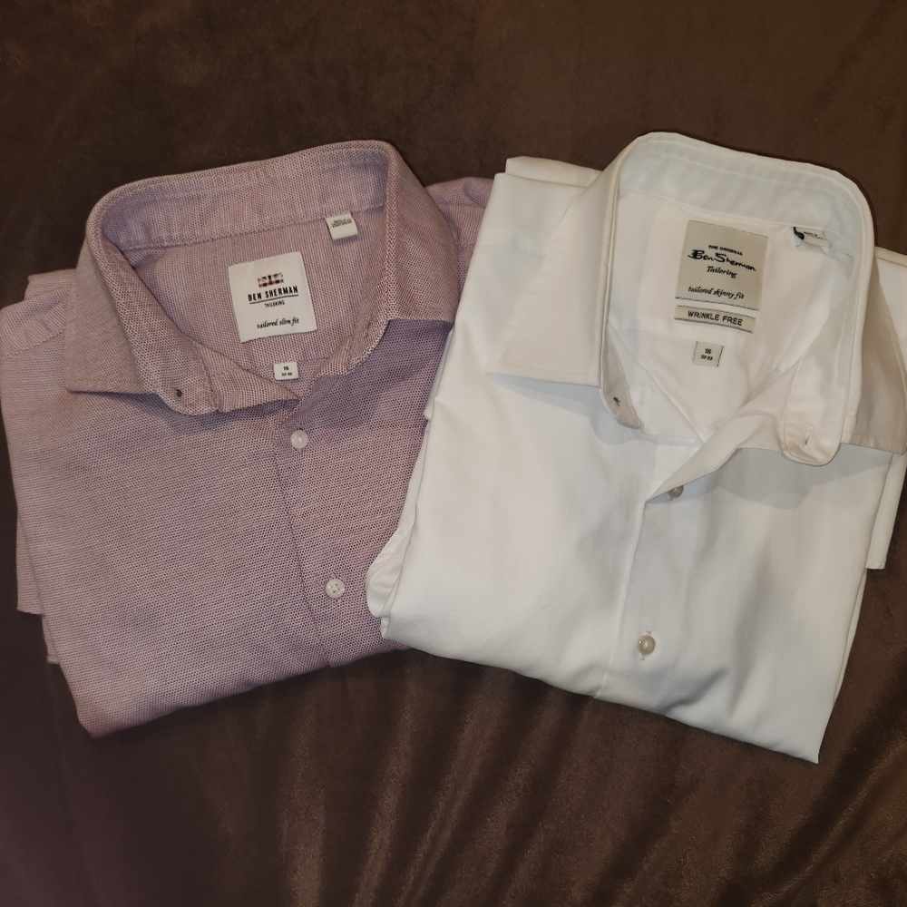 Men's Ben Sherman Dress Shirts 16 32-33